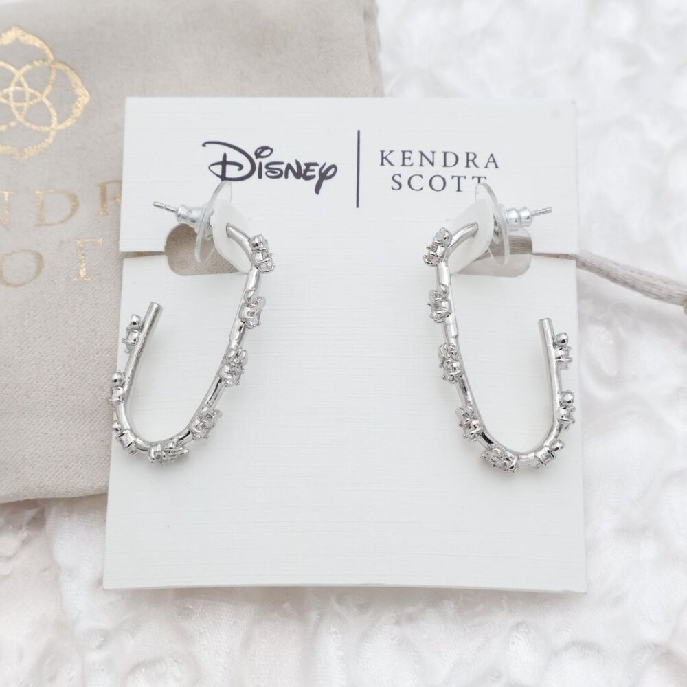 Kendra Scott - Disney Silver Mickey & Minnie Hoop Earrings - new